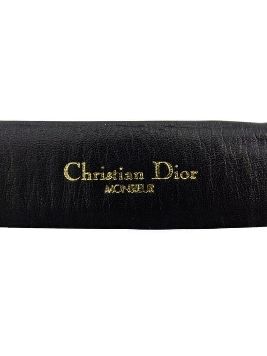 Dior belt Black x silver Women Authentic secondhand